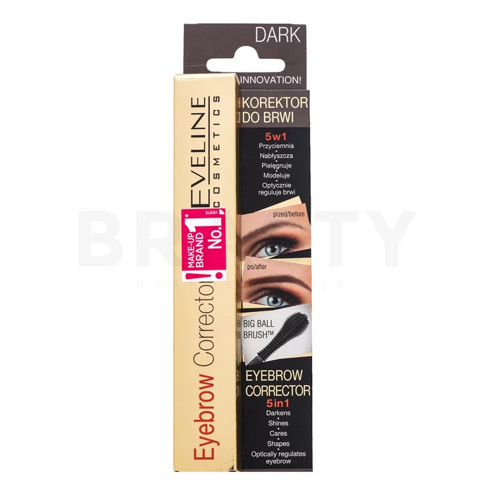 Eveline Eyebrow Corrector 5in1 correttore per sopracciglia Dark Brown 9 ml