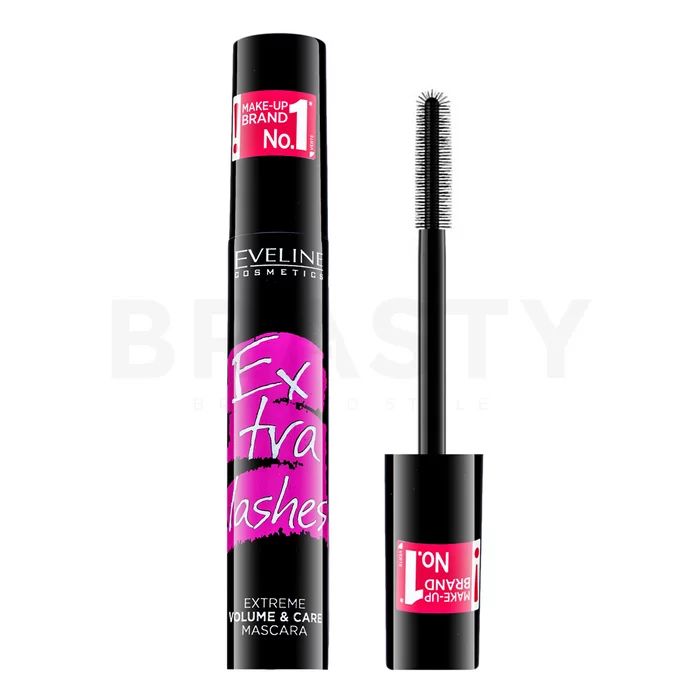 Eveline Extra Lashes Extreme Volume & Care Mascara Rimel Para pestañas largas y con volumen Black 10 ml