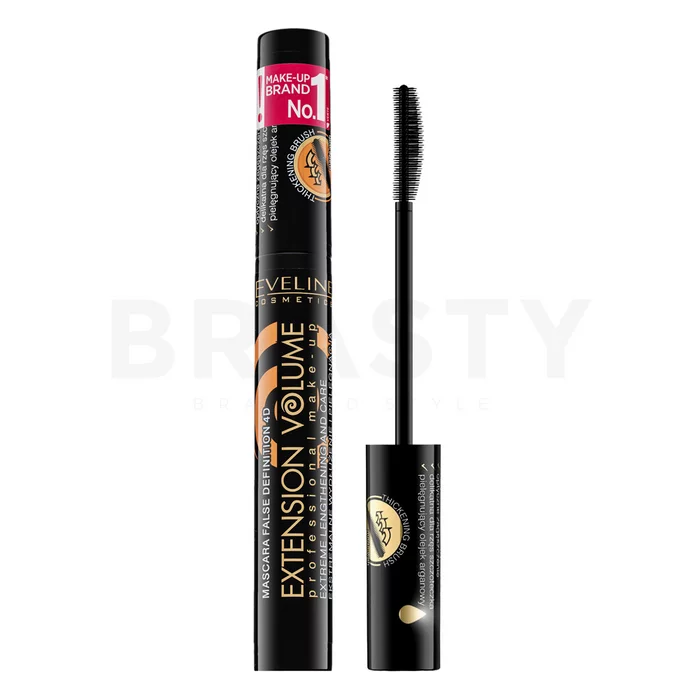 Eveline Extension Volume Waterproof 4D Mascara mascara impermeabile per l'estensione delle ciglia e volume Black 10 ml