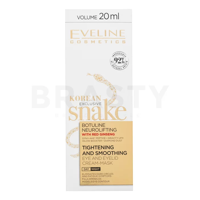 Eveline Exclusive Snake krema za lifting i učvršćivanje Non-Invasive Neurolifting Eye & Eyelid Cream-Mask 20 ml