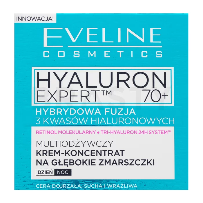 Eveline Bio Hyaluron 4D krema za lifting i učvršćivanje Day&Night Cream 70+ SPF8 50 ml