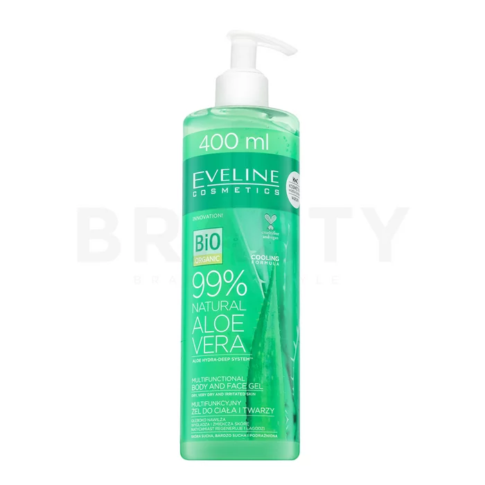 Eveline Bio Organic 99% Natural Aloe Vera Multifunctional Body & Face Gel pleťový gel s hydratačním účinkem 400 ml