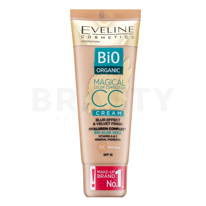 Eveline Bio Organic Magical Color Correction CC Cream CC krém proti nedokonalostem pleti 02 Natural 30 ml