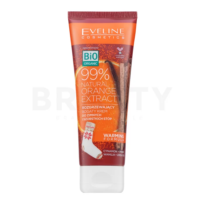 Eveline Bio Organic 99% Natural Orange Extract Regenerating Foot Cream krém na nohy pro suchou pokožku 75 ml