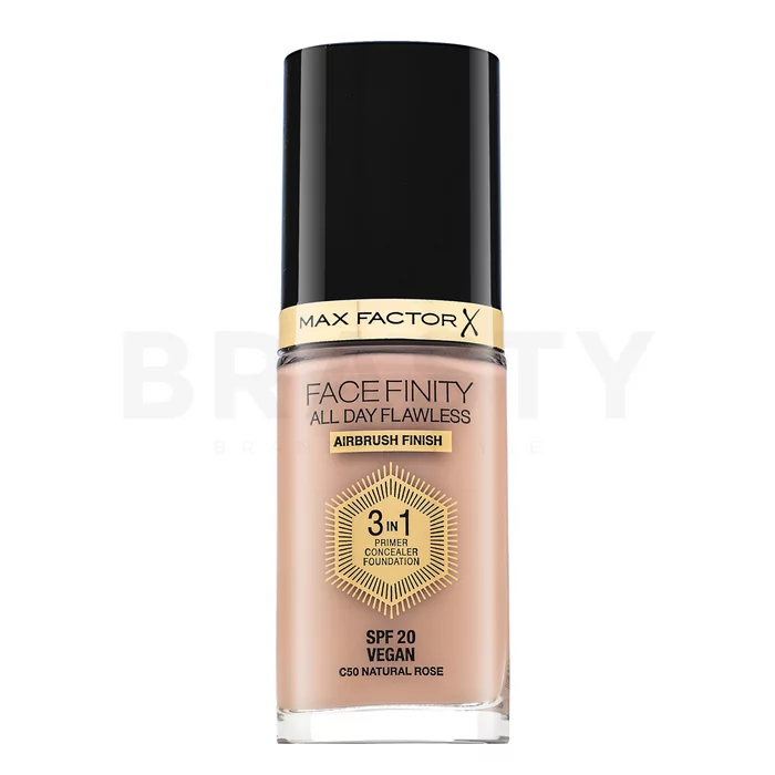 Max Factor Facefinity All Day Flawless Flexi-Hold 3in1 Primer Concealer Foundation SPF20 fond de ten lichid 3in1 50 30 ml