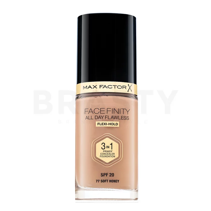 Max Factor Facefinity All Day Flawless Flexi-Hold 3in1 Primer Concealer Foundation SPF20 fond de ten lichid 3in1 77 30 ml