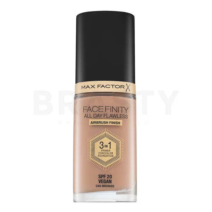 Max Factor Facefinity All Day Flawless Flexi-Hold 3in1 Primer Concealer Foundation SPF20 fond de ten lichid 3in1 80 30 ml