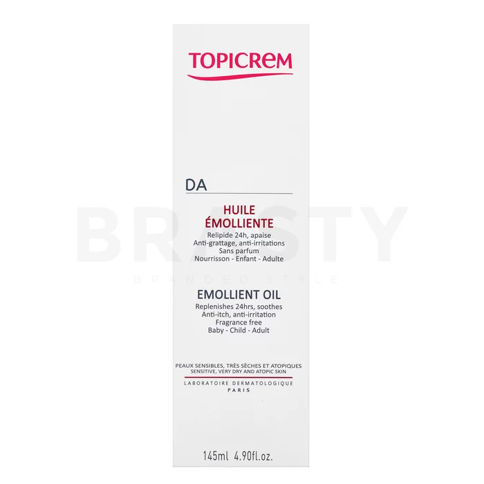 Topicrem DA Emollient Oil tělový olej pro suchou pleť 145 ml