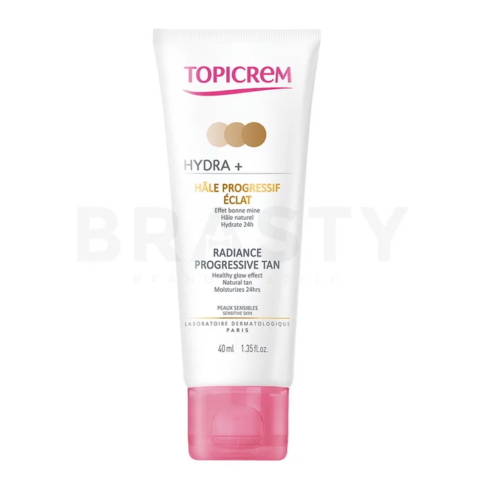 Topicrem HYDRA+ Radiance Progressive Tan pleťový krém pro sjednocenou a rozjasněnou pleť 40 ml