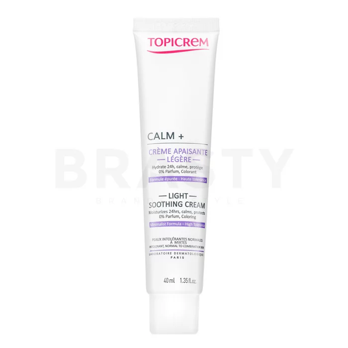 Topicrem Calm+ Light Soothing Cream pleťový krém s hydratačním účinkem 40 ml