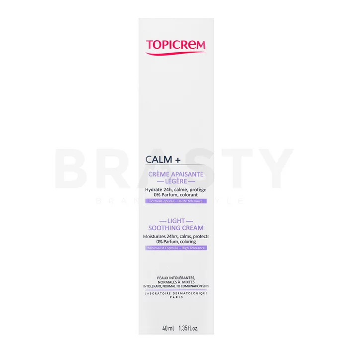 Topicrem Calm+ Light Soothing Cream pleťový krém s hydratačním účinkem 40 ml