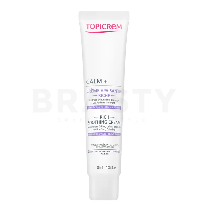 Topicrem Calm+ Rich Soothing Cream vyživující krém s hydratačním účinkem 40 ml