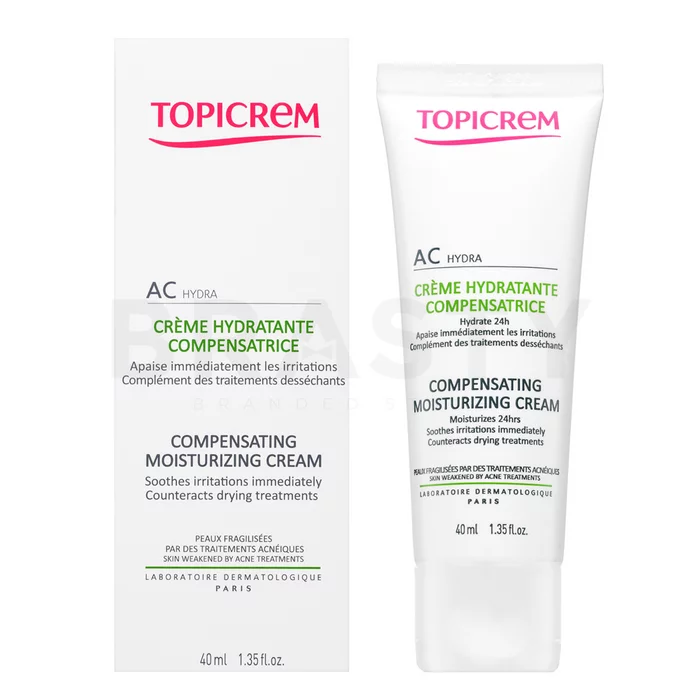 Topicrem AC HYDRA Compensating Moisturizing Cream hydratační krém pro problematickou pleť 40 ml