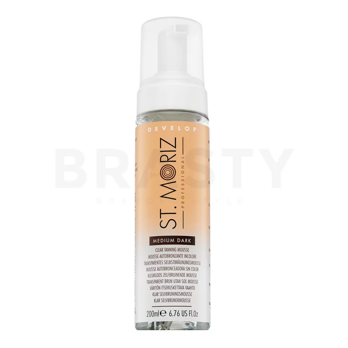St.Moriz Advanced Pro Formula Tanning Mousse - Medium Dark abwaschbarer Body-Bronzer für eine einheitliche und aufgehellte Gesichtshaut 200 ml