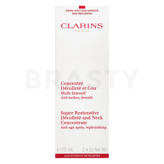 Clarins Super Restorative Décolleté And Neck Concentrate liftingový krém na krk a dekolt pro zralou pleť 75 ml