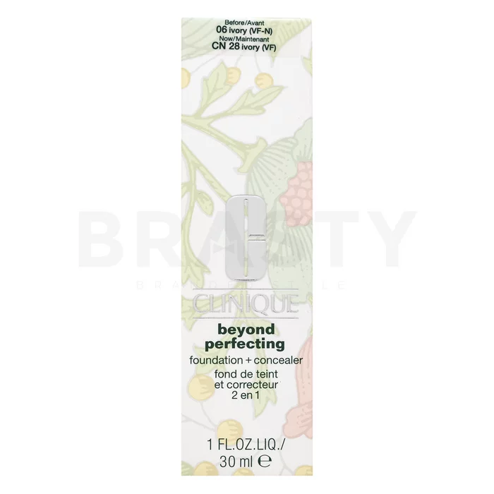 Clinique Beyond Perfecting Foundation & Concealer tekutý make-up pro sjednocenou a rozjasněnou pleť 06 Ivory 30 ml