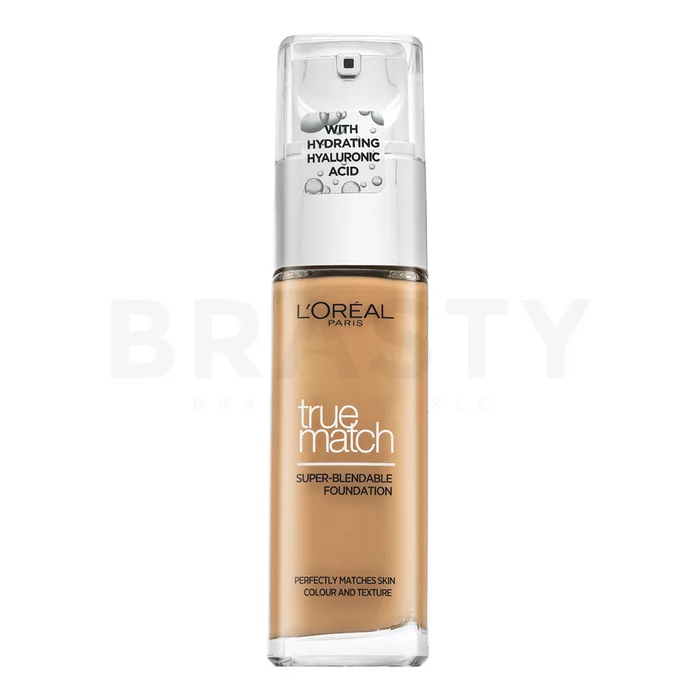 L´Oréal Paris True Match Super-Blendable Foundation Liquid Foundation to unify the skin tone 4D/4W Golden Natural 30 ml