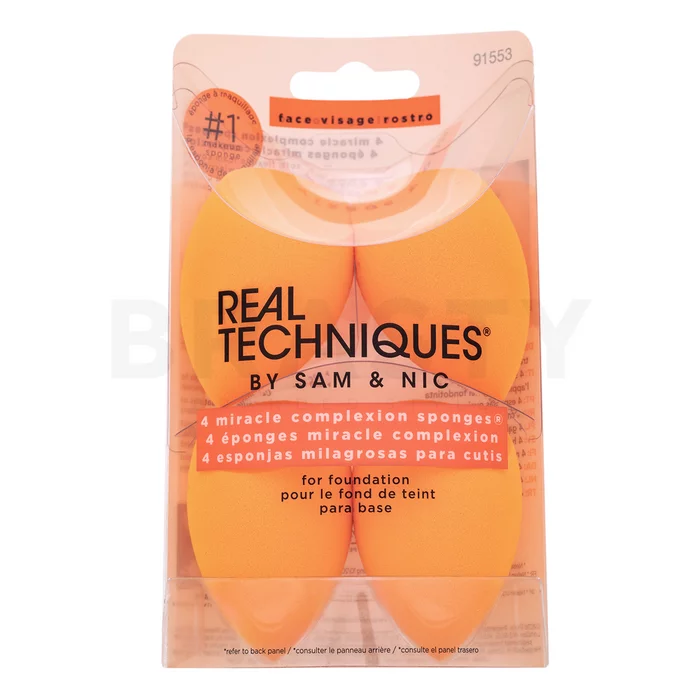 Real Techniques Miracle Complexion Sponges 4 pcs houbička na make-up