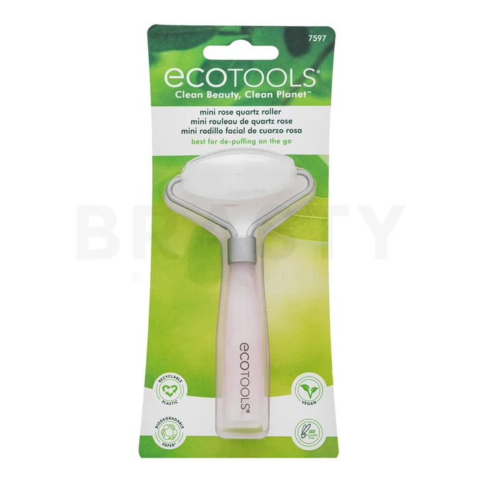 EcoTools Mini Rose Quartz Roller Massage Roller for Face