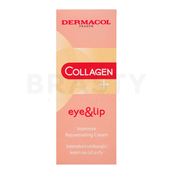 Dermacol Collagen+ krema za posvjetljivanje i pomlađivanje lica Eye & Lip Intensive Rejuvenating Cream 15 ml