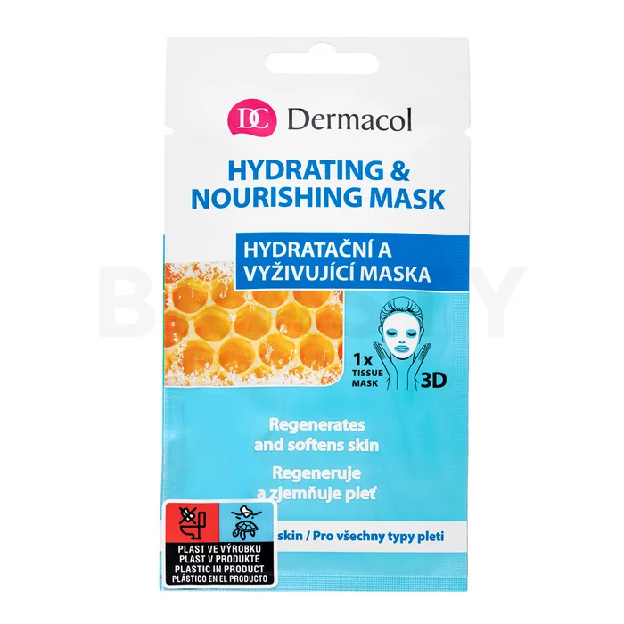 Dermacol Hydrating & Nourishing Mask plátýnková maska s hydratačním účinkem 15 ml