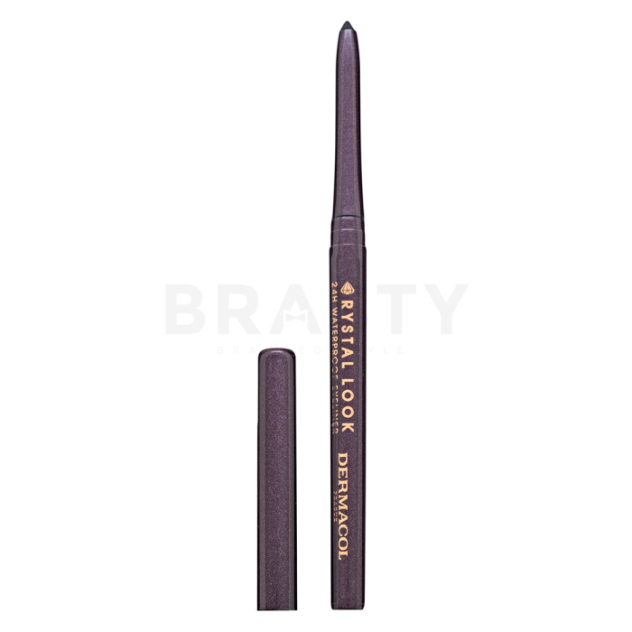 Dermacol Crystal Look 24H Waterproof Eyeliner tužka na oči 02 Violet 3 g