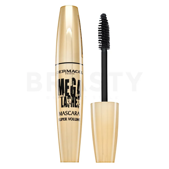 Dermacol Mega Lashes Mascara Super Volume řasenka pro prodloužení řas a objem Black 13 ml