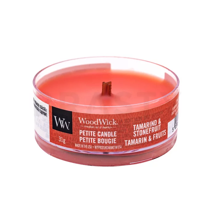 Woodwick Tamarind & Stonefruit scented candle 31 g