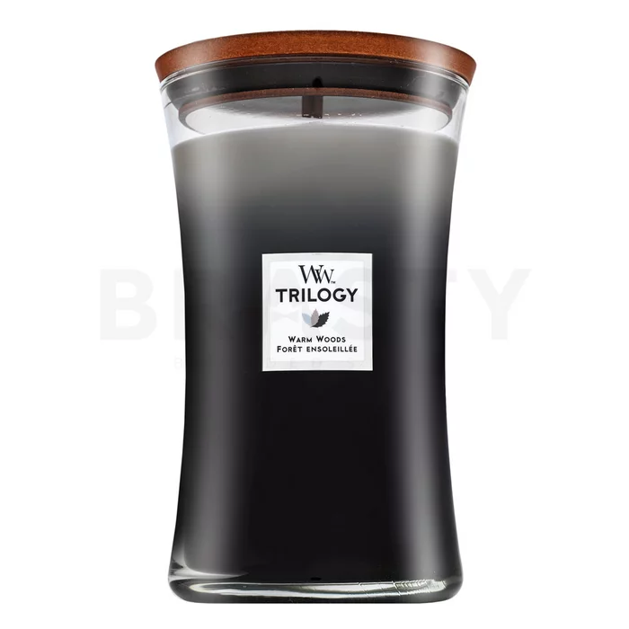 Woodwick Trilogy Warm Woods scented candle 610 g