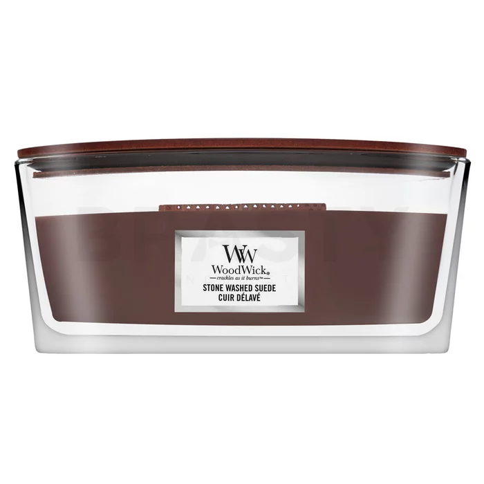 Woodwick Stone Washed Suede vonná svíčka 453,6 g