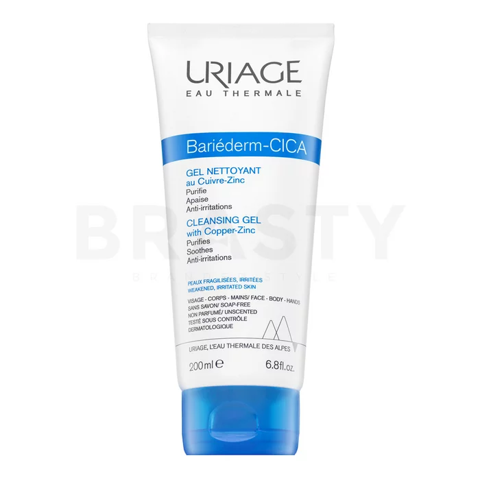 Uriage Bariederm Repairing Cica-cream With Cu-Zn čistící gel 200 ml