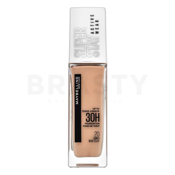Maybelline Super Stay Active Wear 30H Foundation dlhotrvajúci make-up proti nedokonalostiam pleti 20 Cameo Beige Eclat 30 ml