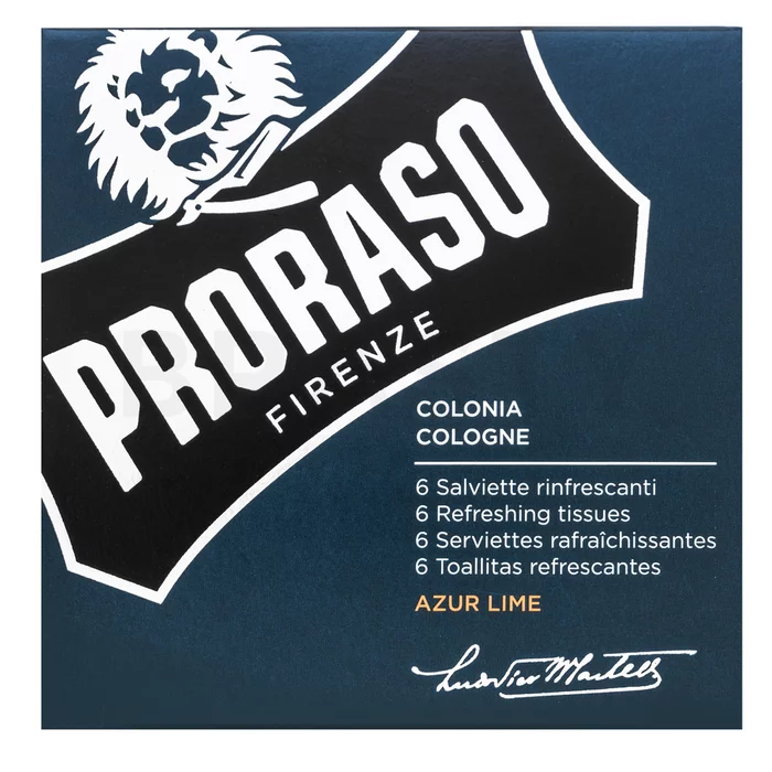Proraso Azur Lime Refresh Tissues 6 pcs osviežujúce ubrousky