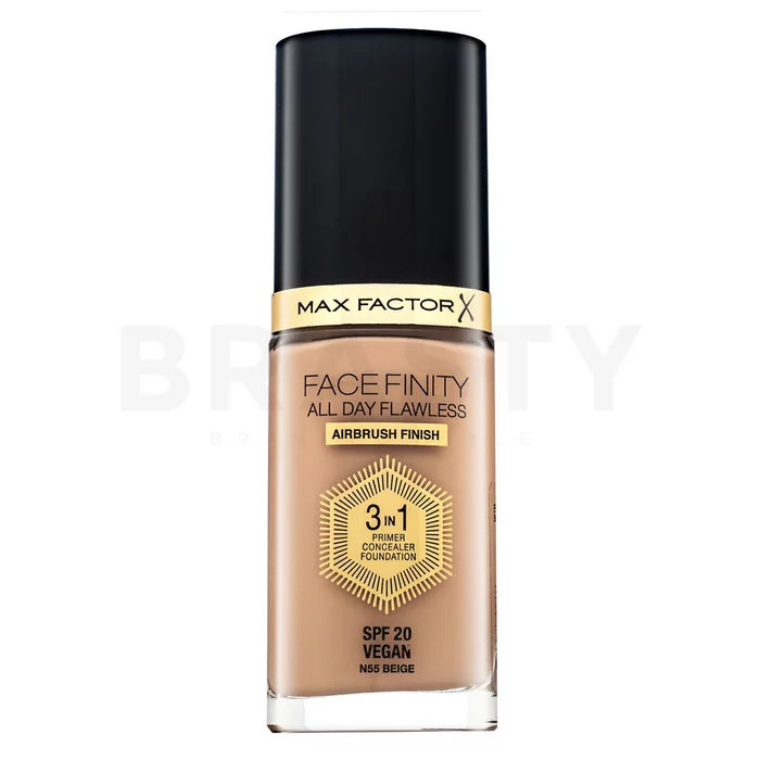 Max Factor Facefinity All Day Flawless Flexi-Hold 3in1 Primer Concealer Foundation SPF20 fond de ten lichid 3in1 55 30 ml