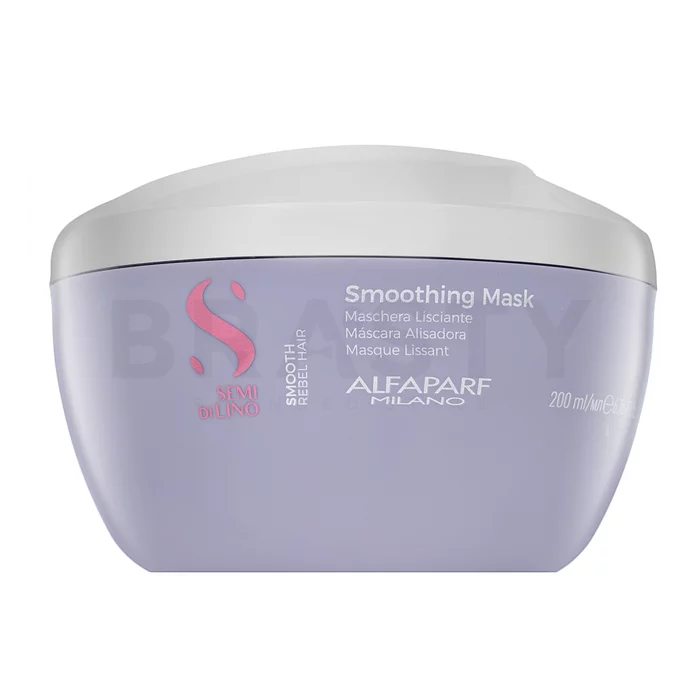 Alfaparf Milano Semi Di Lino Smooth Smoothing Mask uhlazující maska pro hrubé a nepoddajné vlasy 200 ml