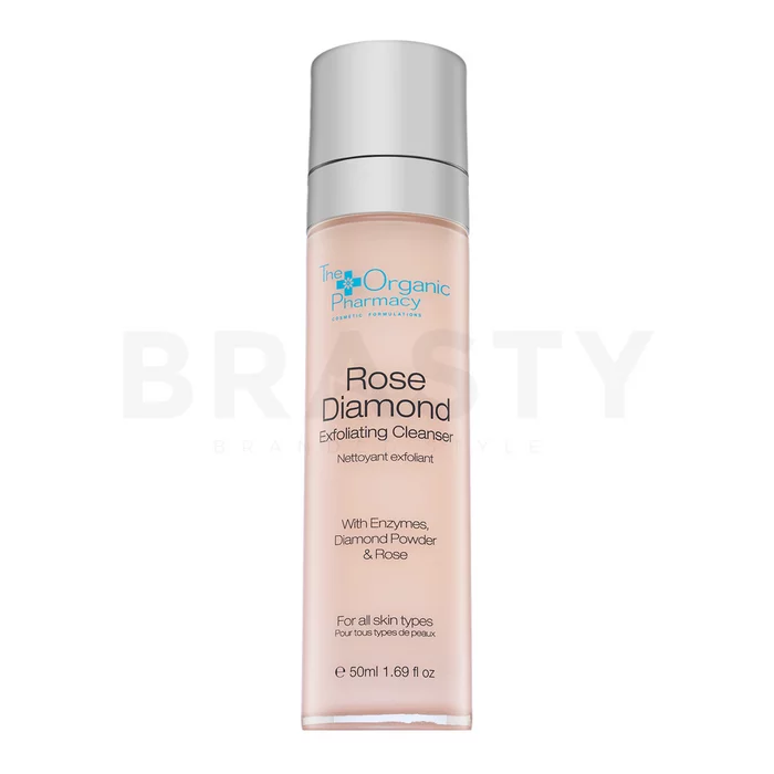 The Organic Pharmacy New Rose Diamond Exfoliating Cleanse balsam de curățare de față 50 ml