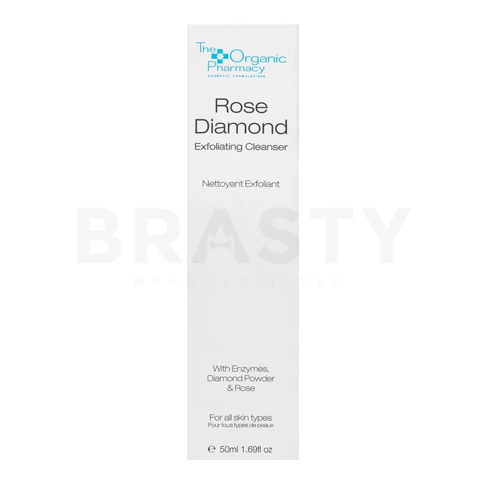 The Organic Pharmacy New Rose Diamond Exfoliating Cleanse balsam de curățare de față 50 ml