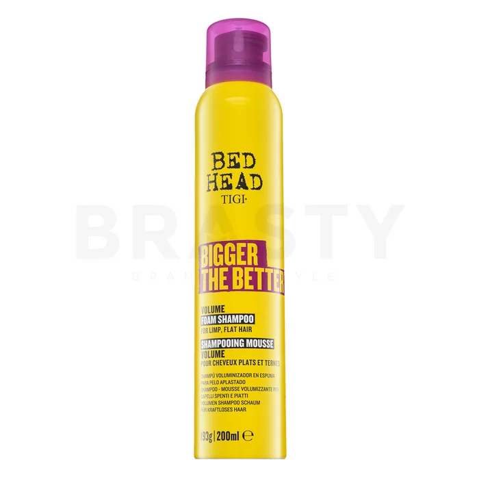 Tigi Bed Head Bigger The Better Volume Foam Shampoo posilujúci šampón pre objem a spevnenie vlasov 200 ml