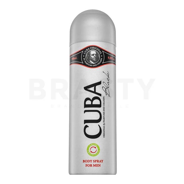 Cuba Black tělový spray pro muže 200 ml