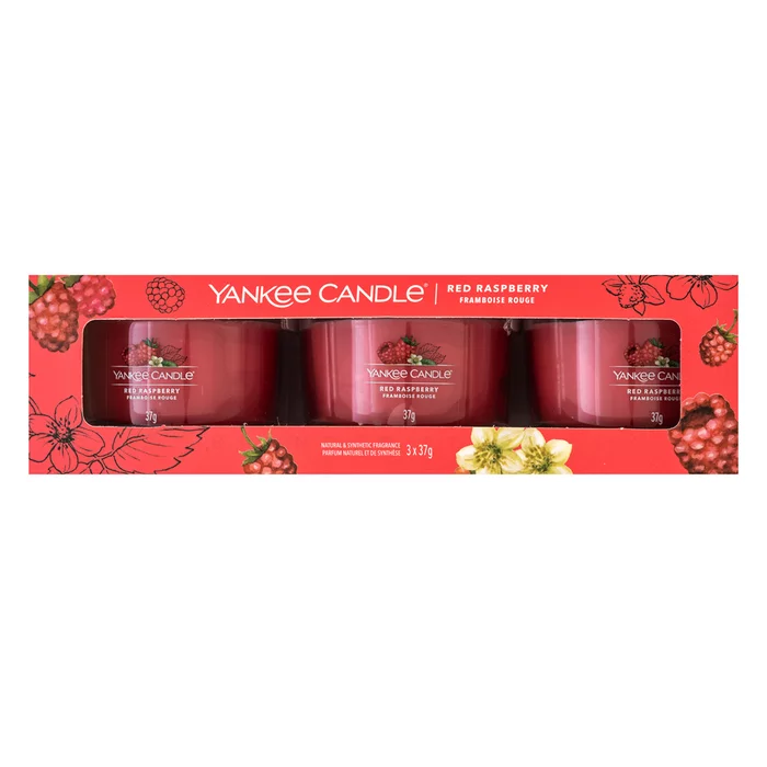 Yankee Candle Red Raspberry votive candle 3 x 37 g