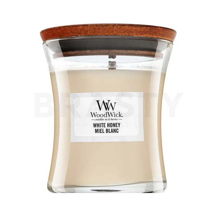 Woodwick White Honey scented candle 85 g