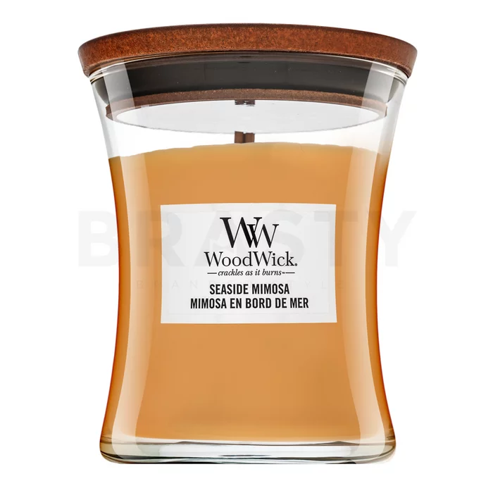 Woodwick Seaside Mimosa lumânare parfumată 275 g