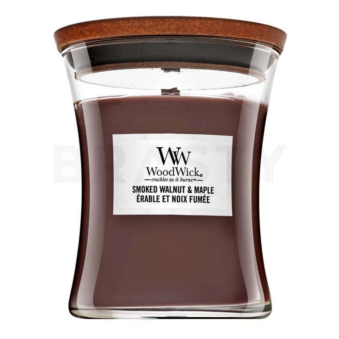 Woodwick Smoked Walnut & Maple scented candle 275 g