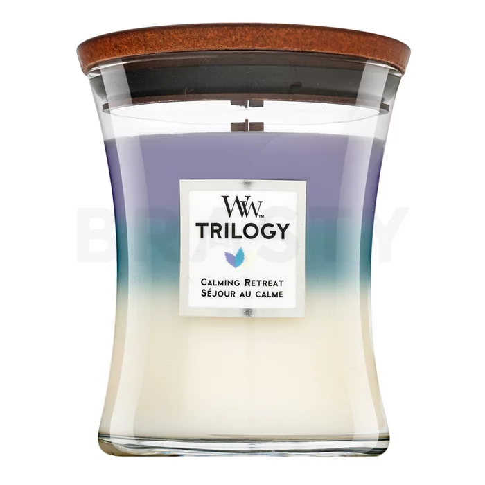 Woodwick Trilogy Calming Retreat vonná svíčka 275 g