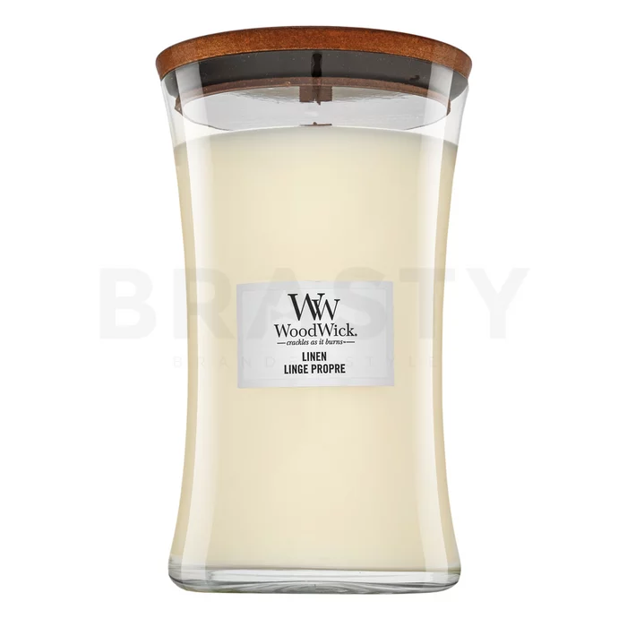 Woodwick Linen scented candle 610 g