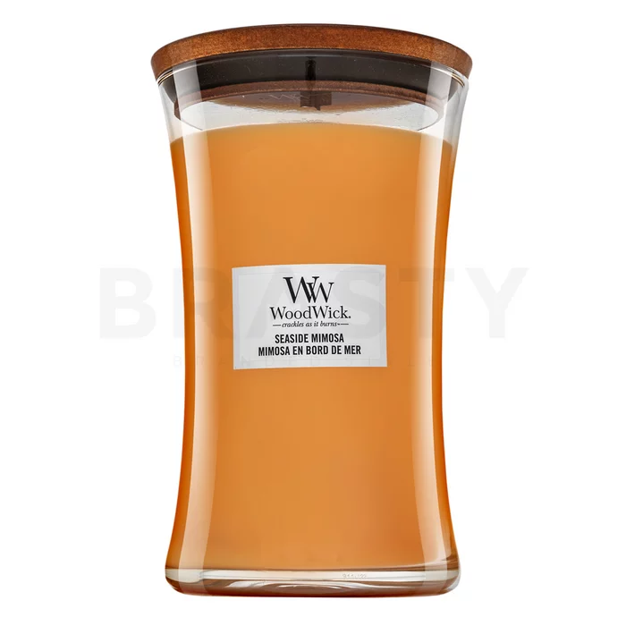 Woodwick Seaside Mimosa lumânare parfumată 610 g