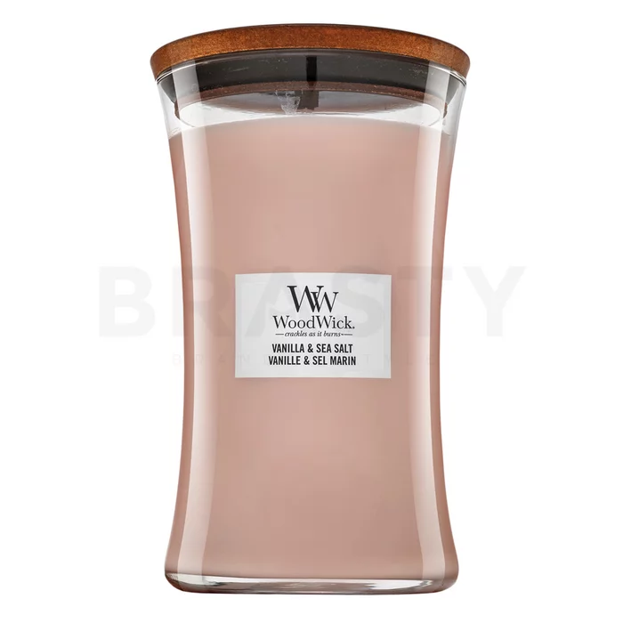 Woodwick Vanilla & Sea Salt scented candle 610 g