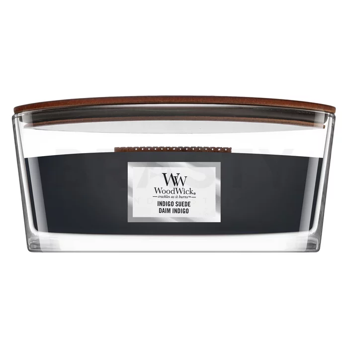 Woodwick Indigo Suede scented candle 453,6 g