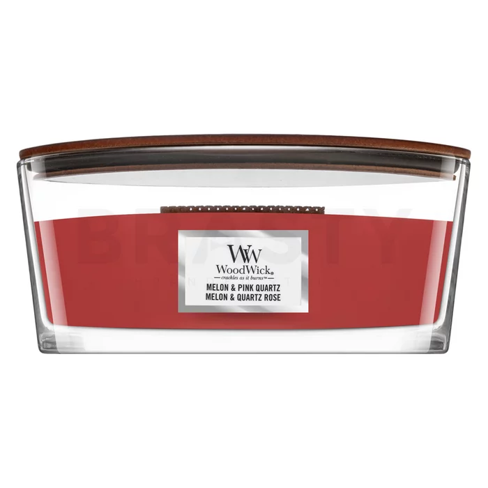 Woodwick Melon & Pink Quartz scented candle 453,6 g