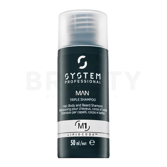 System Professional Man Triple Shampoo šampon 3v1 50 ml